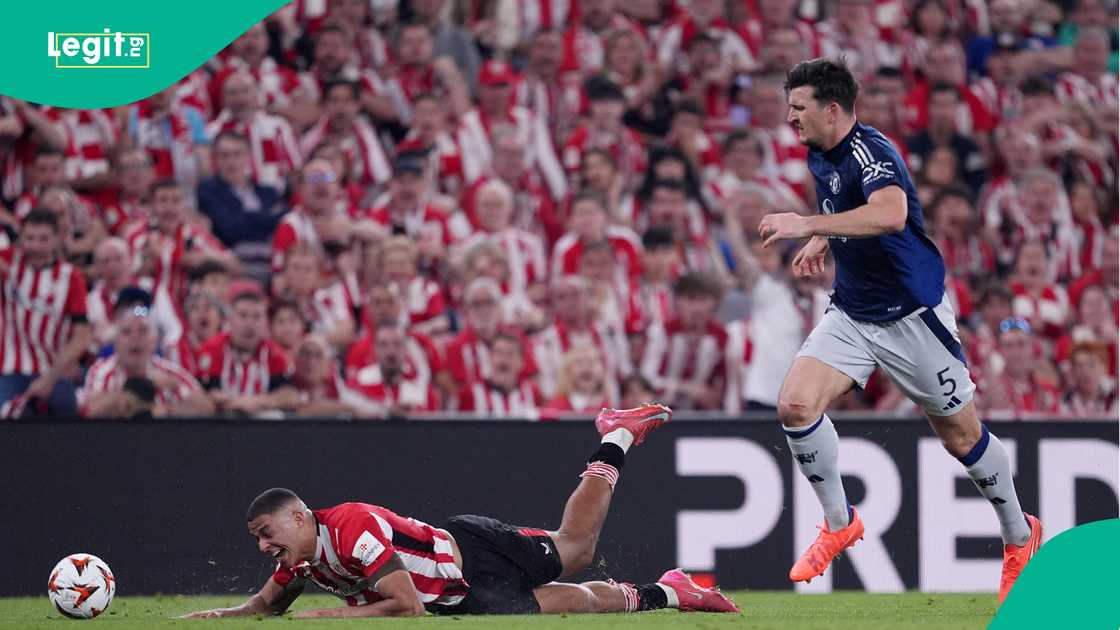 Manchester United, Harry Maguire, UEFA Europa League. Manchester United, Harry Maguire, UEFA Europa League.