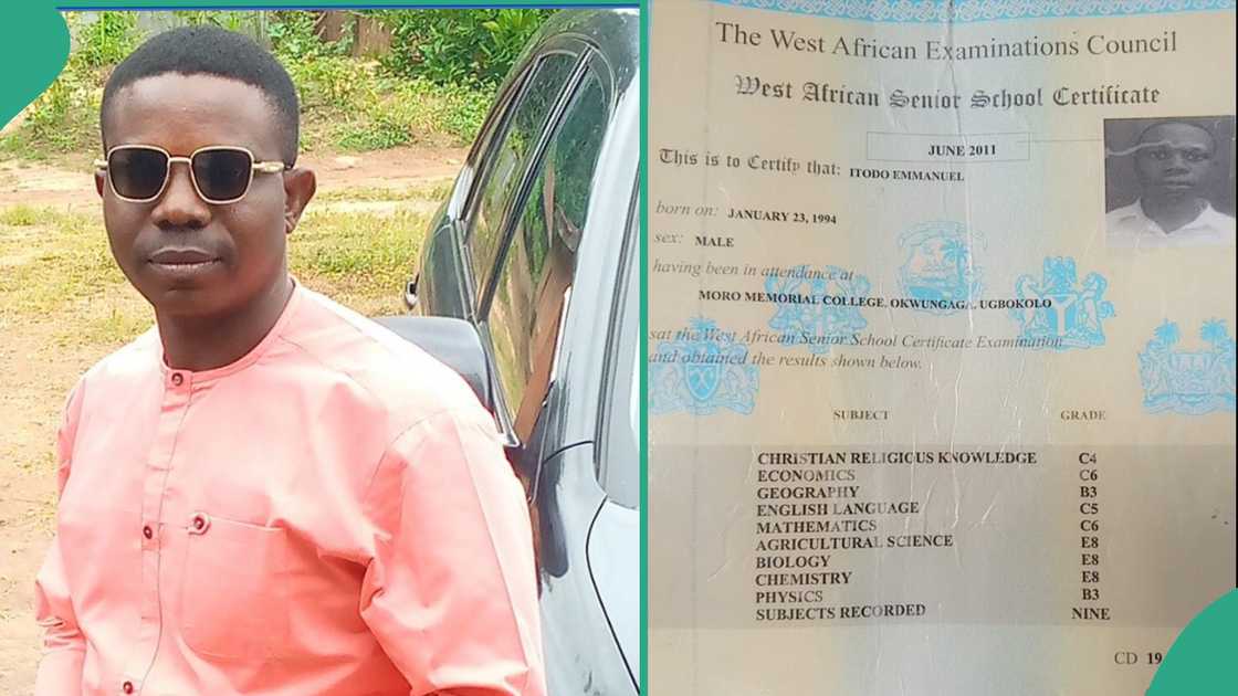 Man's original WAEC result found in Makurdi, Benue state.