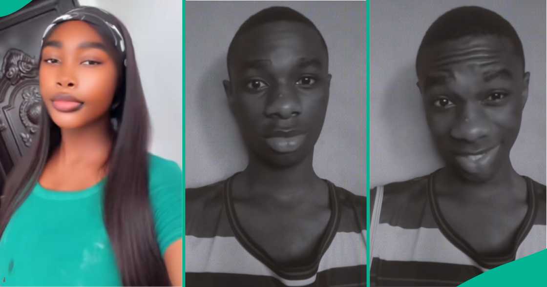 Nigerian lady shares video of her brother apologising to her girlfriend. Nigerian lady shares video of her brother apologising to her girlfriend.