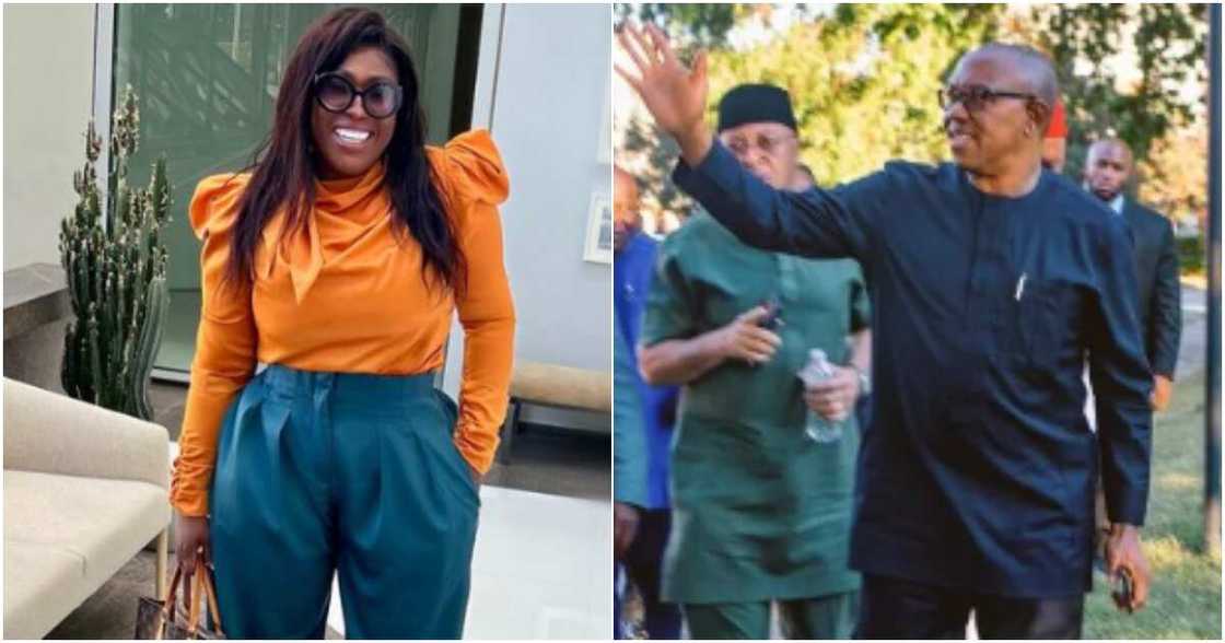 Uche Jombo and Peter Obi Uche Jombo and Peter Obi