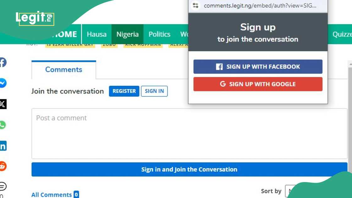 How to comment on Legit articles How to comment on Legit articles