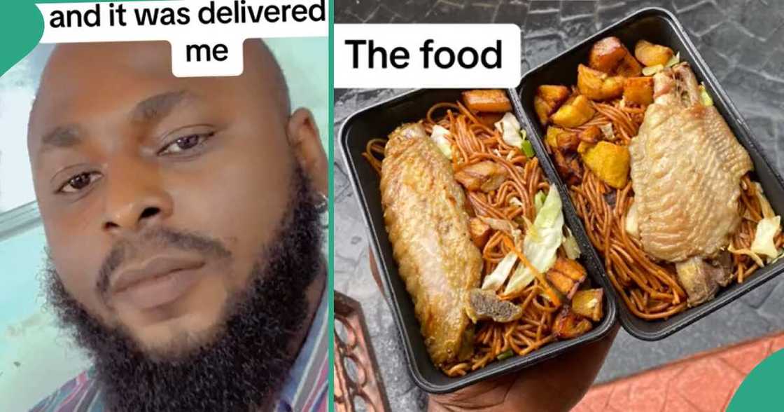 Man buys food for N1000. Man buys food for N1000.