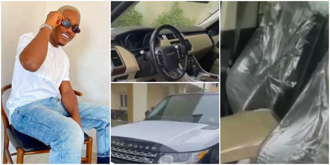 Handsome Nollywood Actor Timini Egbuson Buys Himself ‘Tear Rubber’ Range Rover to Mark 34th Birthday