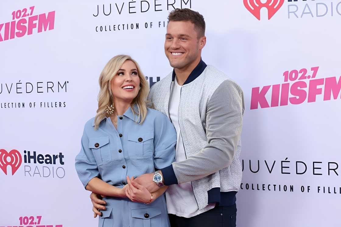 Cassie Randolph and Colton Underwood in Carson, California.