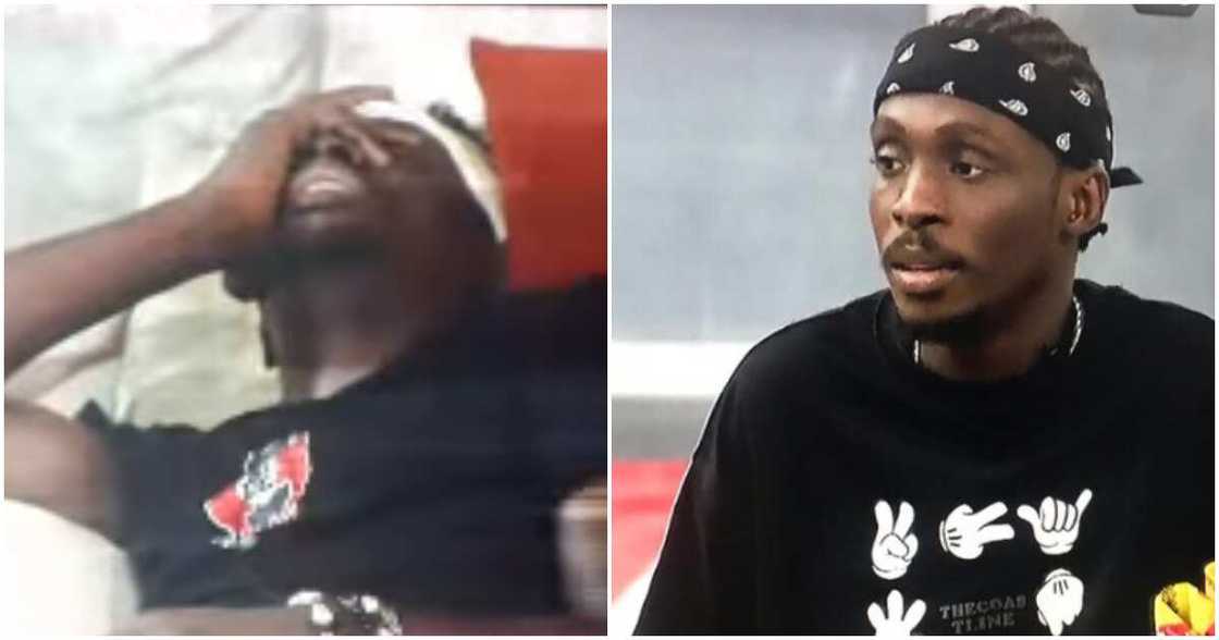 BBNaija's Eloswag snoring. BBNaija's Eloswag snoring.