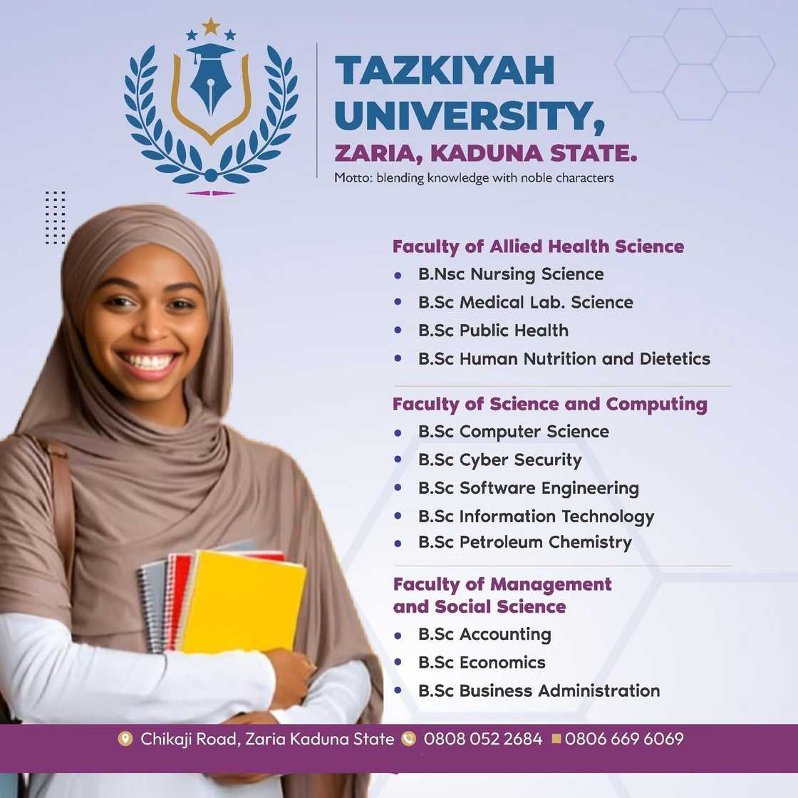 Empowering women through education, Tazkiyah University launches specialised undergraduate programmes across three dynamic faculties.