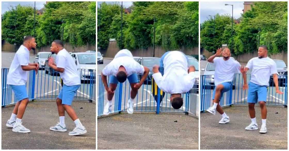 Twin Nigerian brothers, Bugda dnace echallenge, dance to Buga, Kizz Daniels, Tekno, expressway Buga dance Twin Nigerian brothers, Bugda dnace echallenge, dance to Buga, Kizz Daniels, Tekno, expressway Buga dance