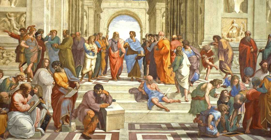 The School of Athens art by Raphael