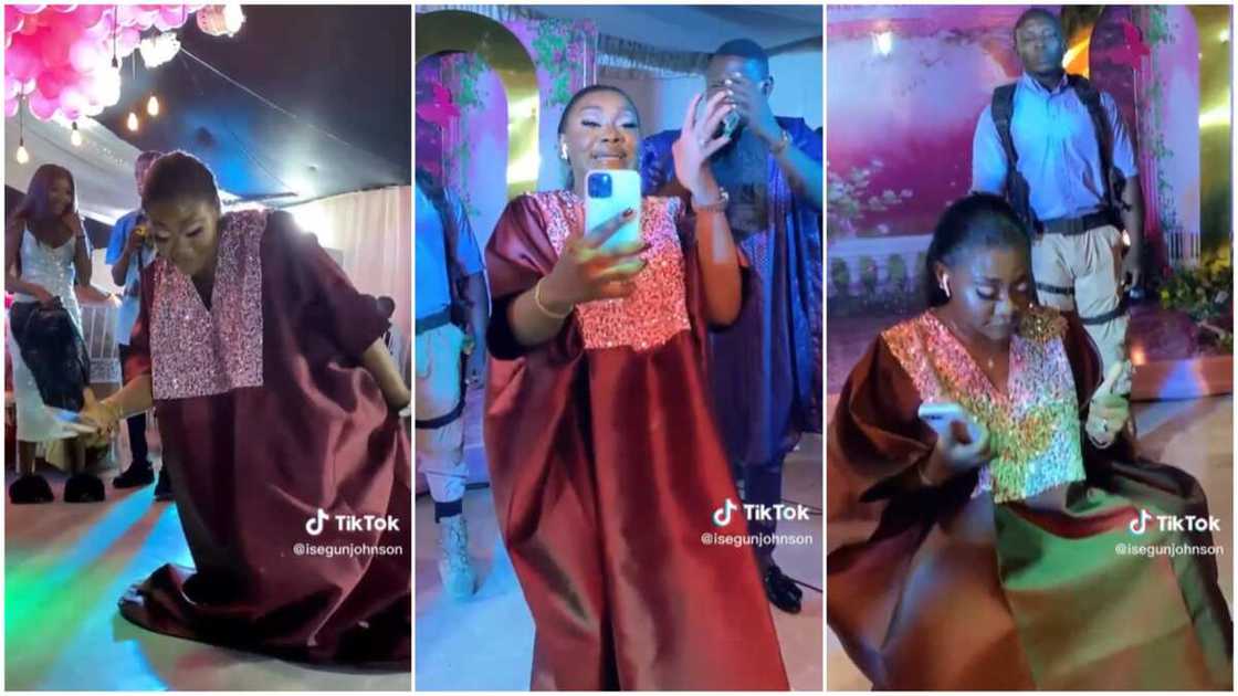Confident party guest and MC/lady danced hard. Confident party guest and MC/lady danced hard.