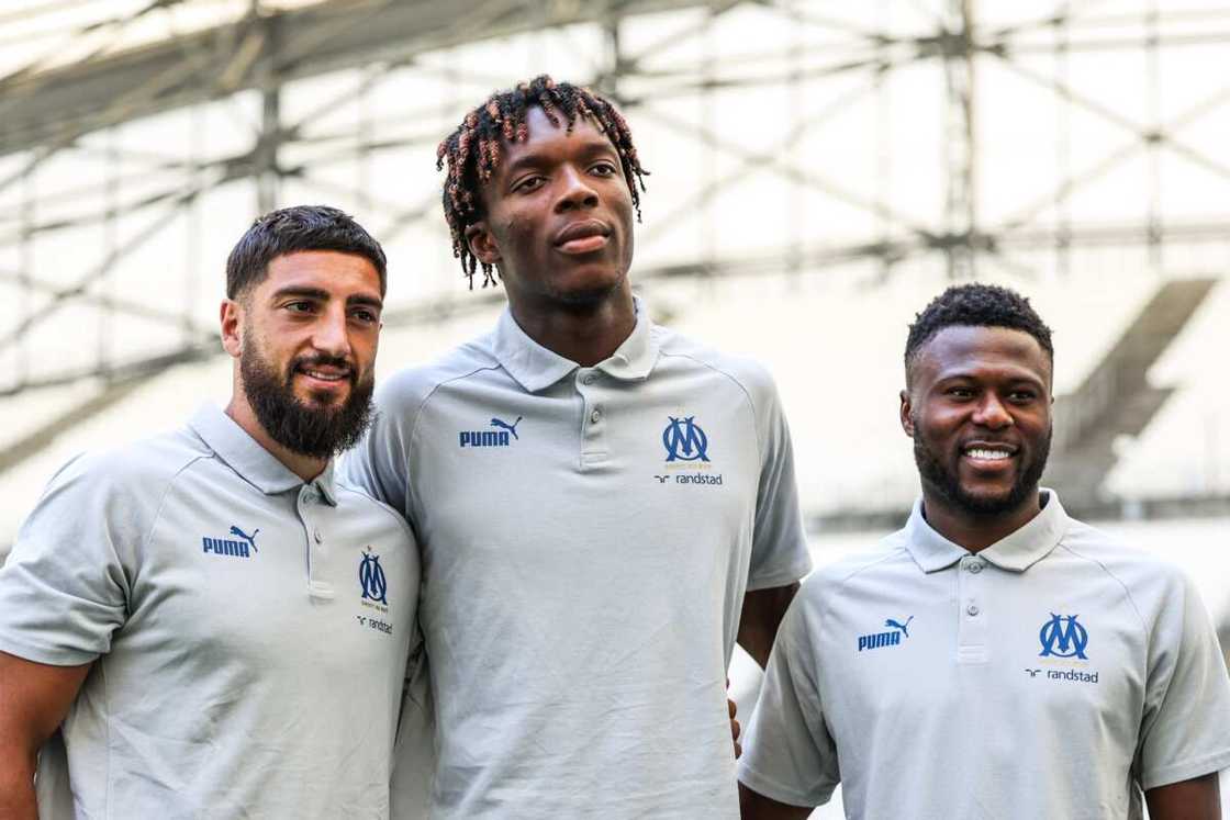 Samuel GIGOT, Isaak TOURE and Chancel MBEMBA
Photo by Johnny Fidelin/Icon Sport via Getty Images Samuel GIGOT, Isaak TOURE and Chancel MBEMBA
Photo by Johnny Fidelin/Icon Sport via Getty Images