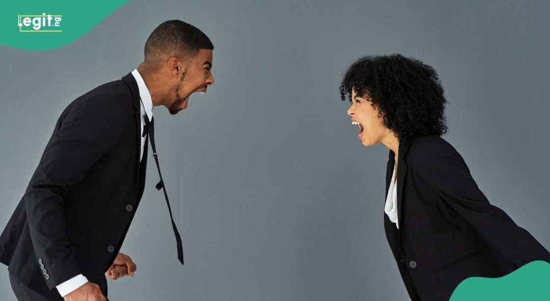 Photo of lady and man in suit Photo of lady and man in suit