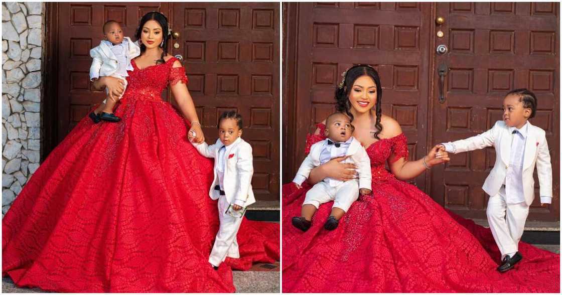 Regina Daniels' Mothers' Day photos. Regina Daniels' Mothers' Day photos.