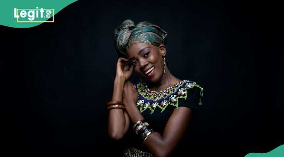 Lady looks lovely in her dress Lady looks lovely in her dress