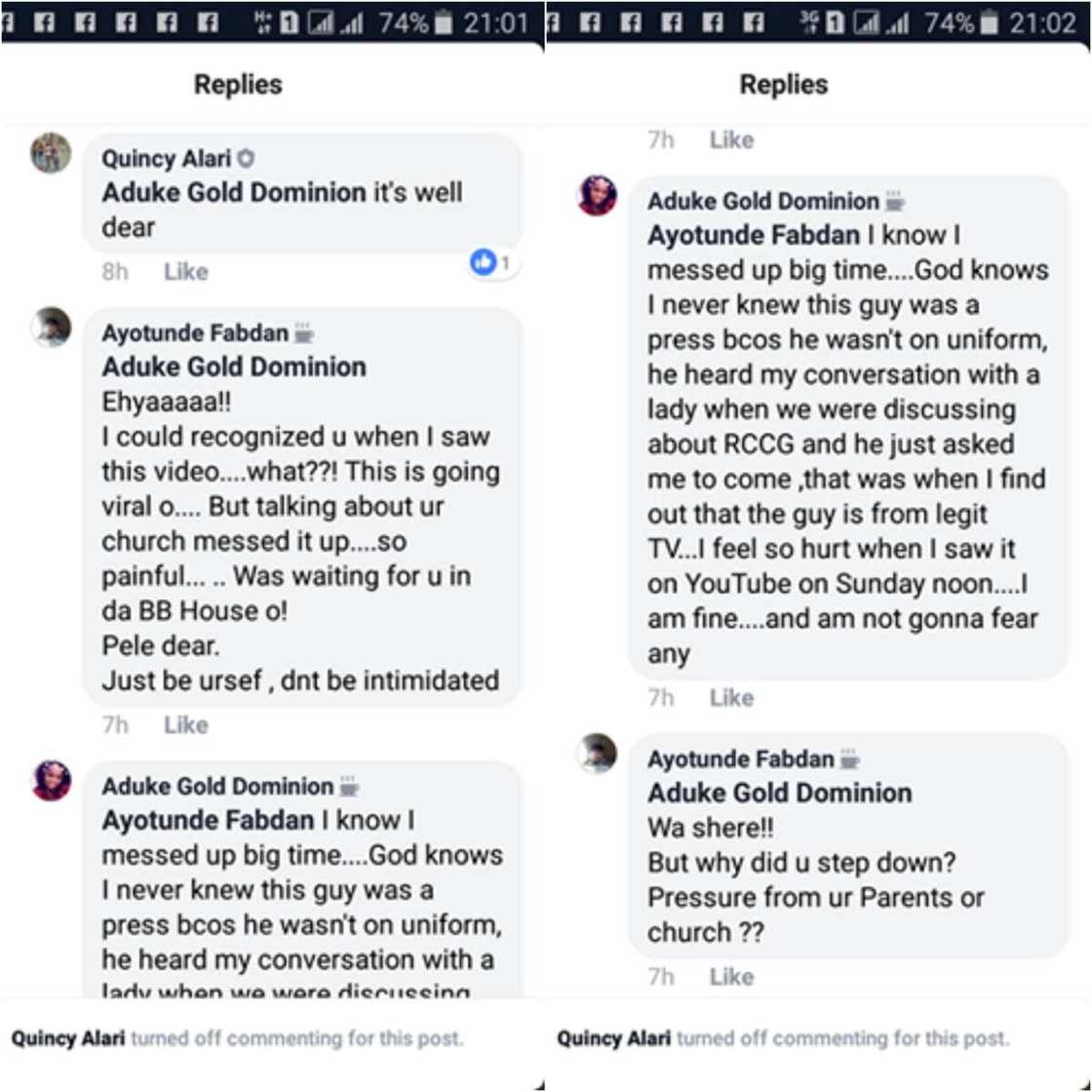 RCCG member who says she’ll do anything to get the BBNaija’s N45m reveals she’s no longer interested because of her church RCCG member who says she’ll do anything to get the BBNaija’s N45m reveals she’s no longer interested because of her church