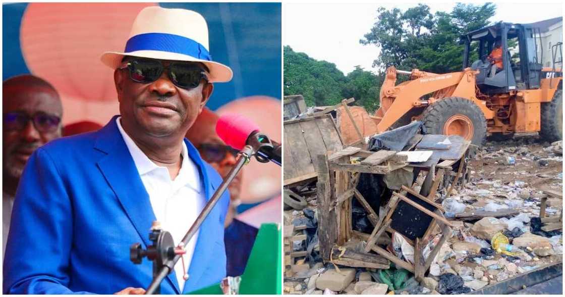 FCTA demolishes “Kasuwan Dare” market/ Wike-led FCTA demolishes Abuja market