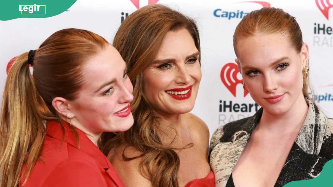 Rowan Francis Henchy, Brooke Shields, and Grier Hammond Henchy at Madison Square Garden