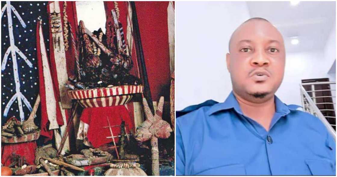 John Okoro, sister, husband's names and pictures, shrine