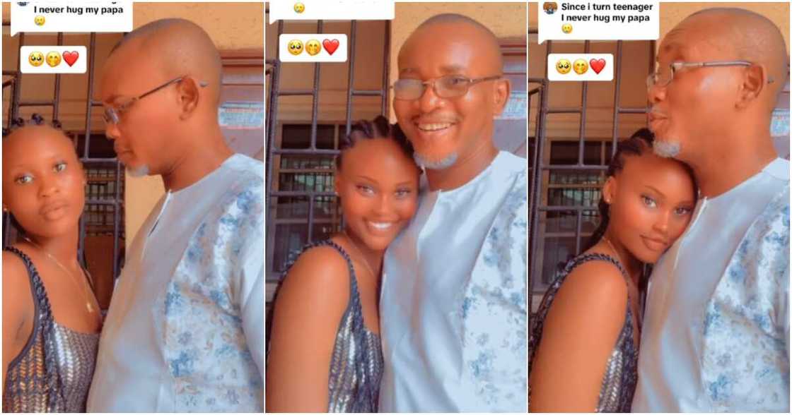 Nigerian lady kissing her father sparks outrage online