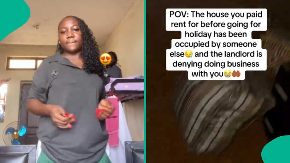 Lady cries out after returning from holiday to find out her landlord put someone else in her abode