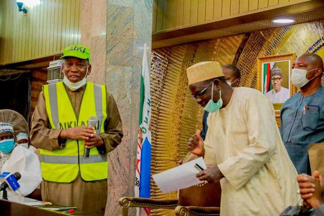 COVID-19: Ganduje slashes 50% of own salary, all political appointees in Kano COVID-19: Ganduje slashes 50% of own salary, all political appointees in Kano