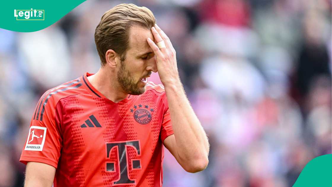 Harry Kane, Bayern Munich, FSV Mainz 05, Allianz Arena, Munich, Germany, Bundesliga. Harry Kane, Bayern Munich, FSV Mainz 05, Allianz Arena, Munich, Germany, Bundesliga.