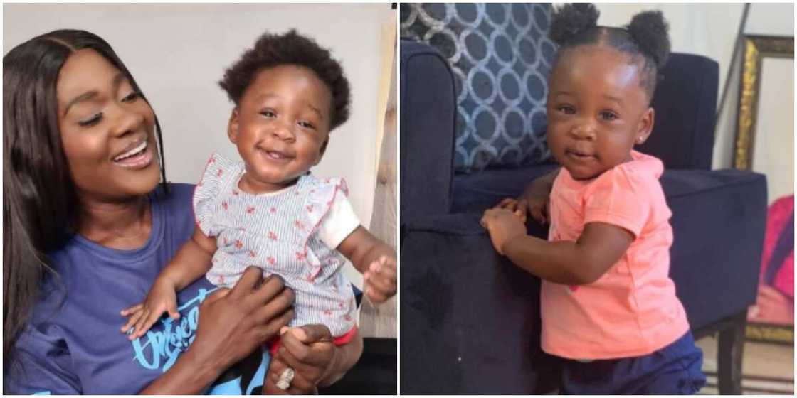 She must Change am to Mummy: Mercy Johnson Laments as Her Baby Drops 'Daddy' as First Word She must Change am to Mummy: Mercy Johnson Laments as Her Baby Drops 'Daddy' as First Word