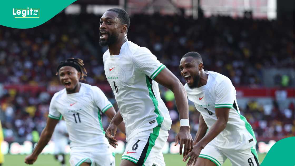 Samuel Chukwueze, Semi Ajayi, Frank Onyeka, Super Eagles, Nigeria, Ghana, Gtech Community Stadium, Brentford, London, England, Unity Cup. Samuel Chukwueze, Semi Ajayi, Frank Onyeka, Super Eagles, Nigeria, Ghana, Gtech Community Stadium, Brentford, London, England, Unity Cup.