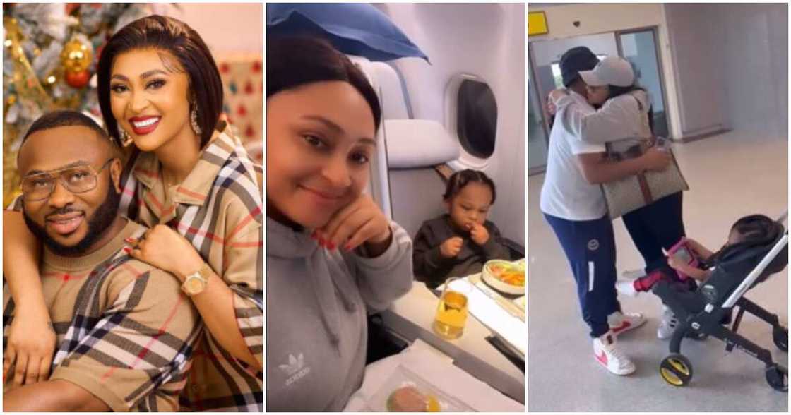 Tonto Dikeh's ex Curchill and his family Tonto Dikeh's ex Curchill and his family