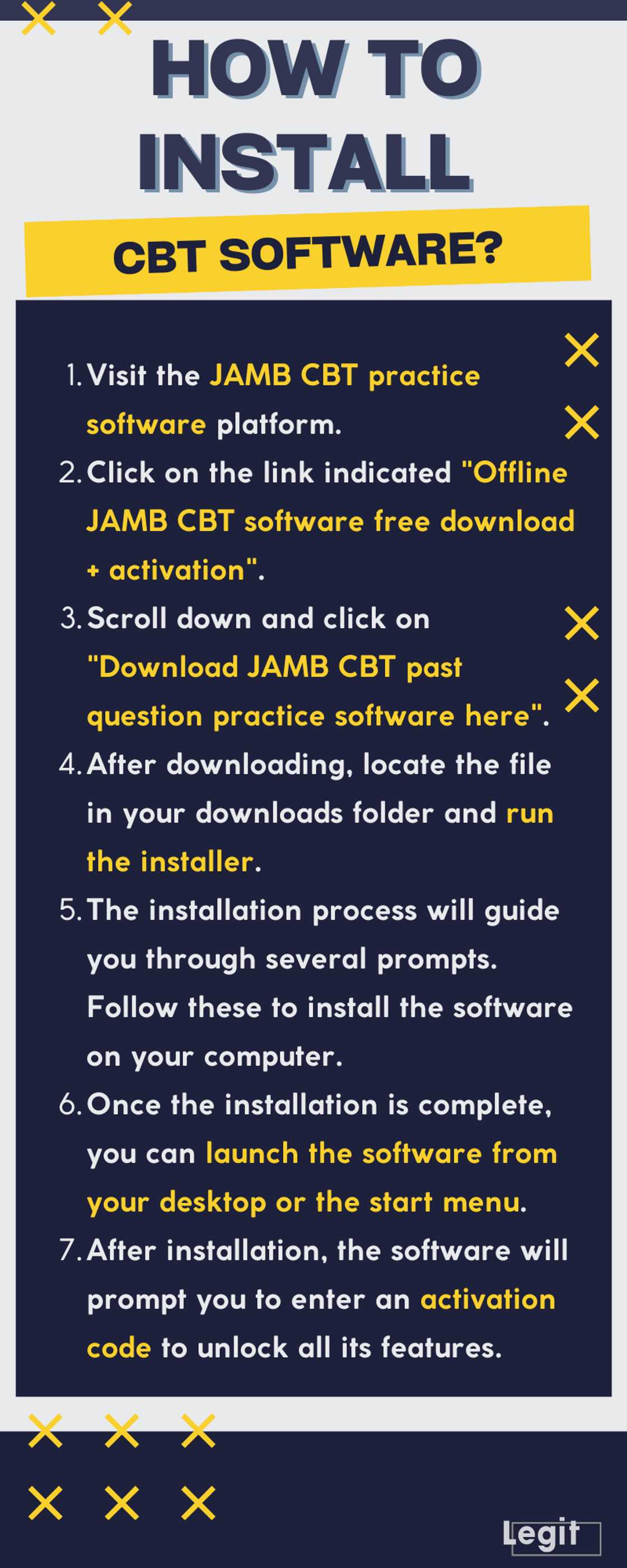 JAMB CBT software activation code