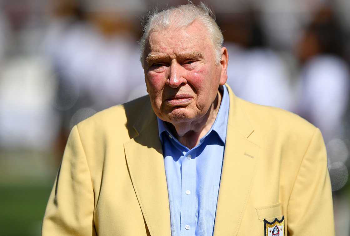 John Madden wearing his Hall of Fame Jacket John Madden wearing his Hall of Fame Jacket