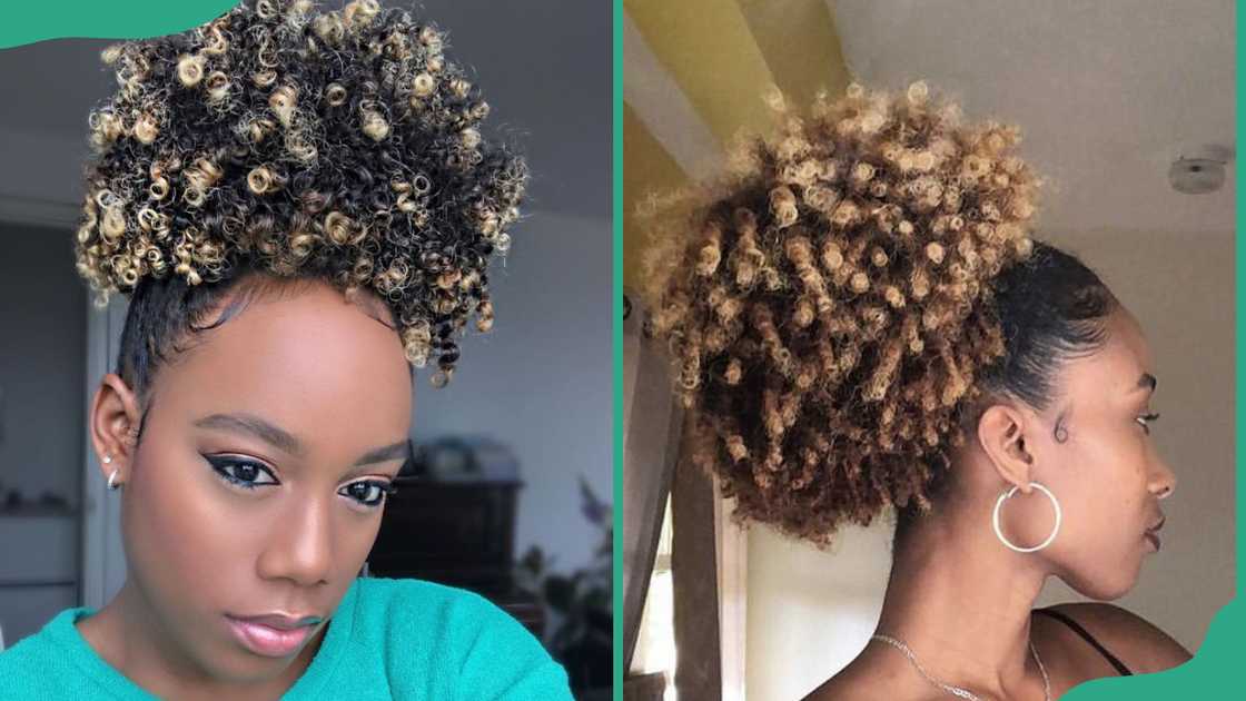 Blonde curly updo Blonde curly updo