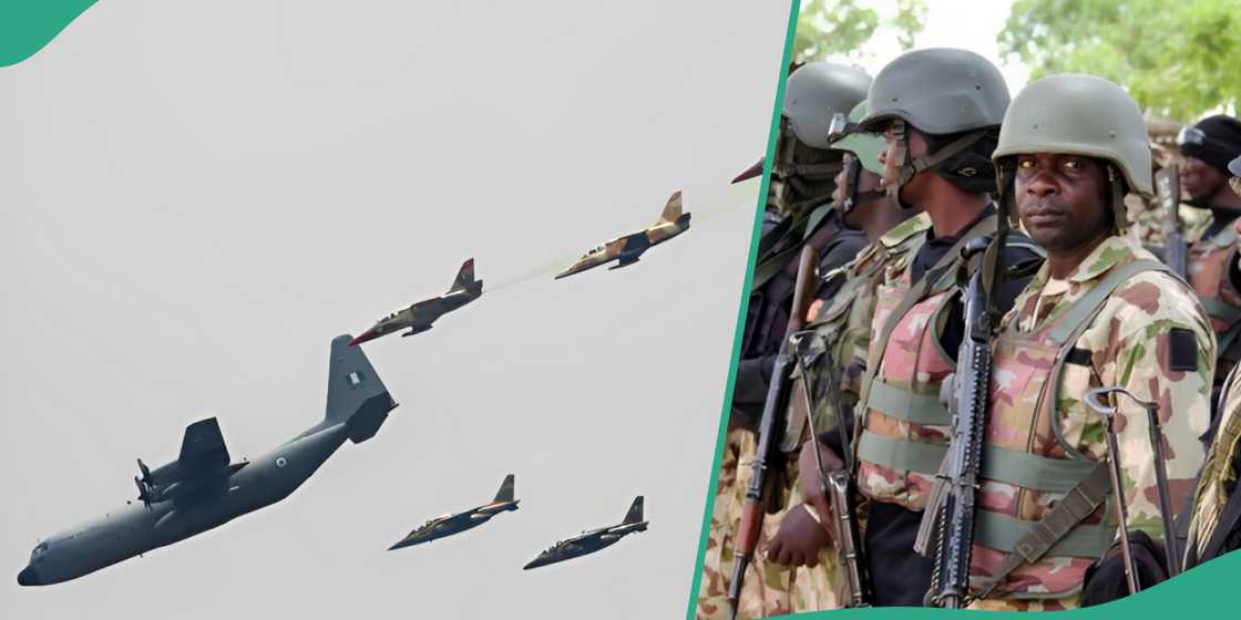 NAF air strikes neutralise over 15 terrorists at Zuba and Sambisa hideouts in Borno state as Nigeria intensifies the war against terrorism. NAF air strikes neutralise over 15 terrorists at Zuba and Sambisa hideouts in Borno state as Nigeria intensifies the war against terrorism.