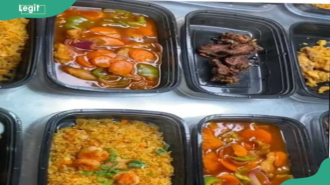 Assorted containers of Shifu food Assorted containers of Shifu food