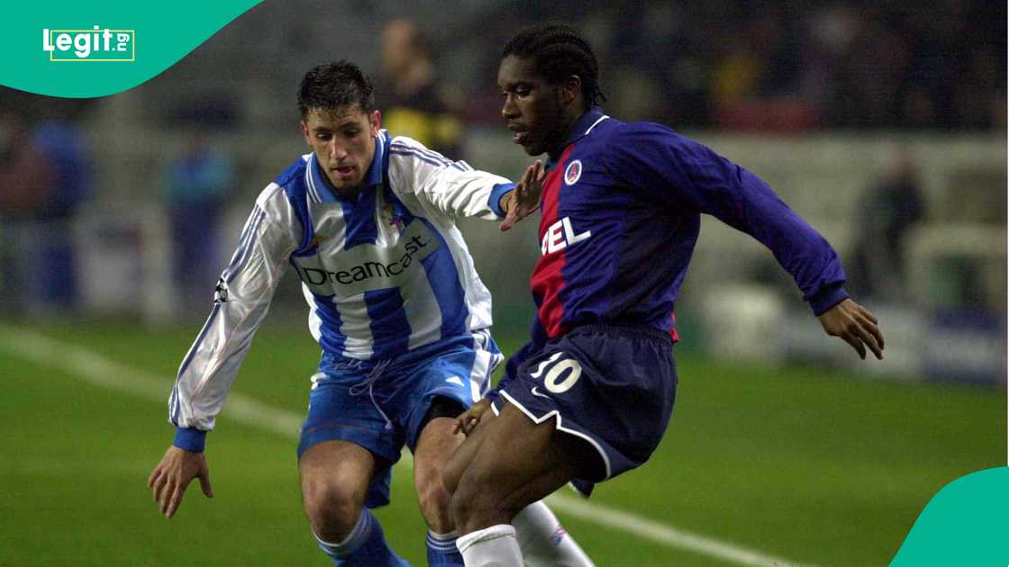 Jay Jay Okocha, Ronaldinho, PSG, Paris, Super Eagles, Nigeria, Brazil Jay Jay Okocha, Ronaldinho, PSG, Paris, Super Eagles, Nigeria, Brazil