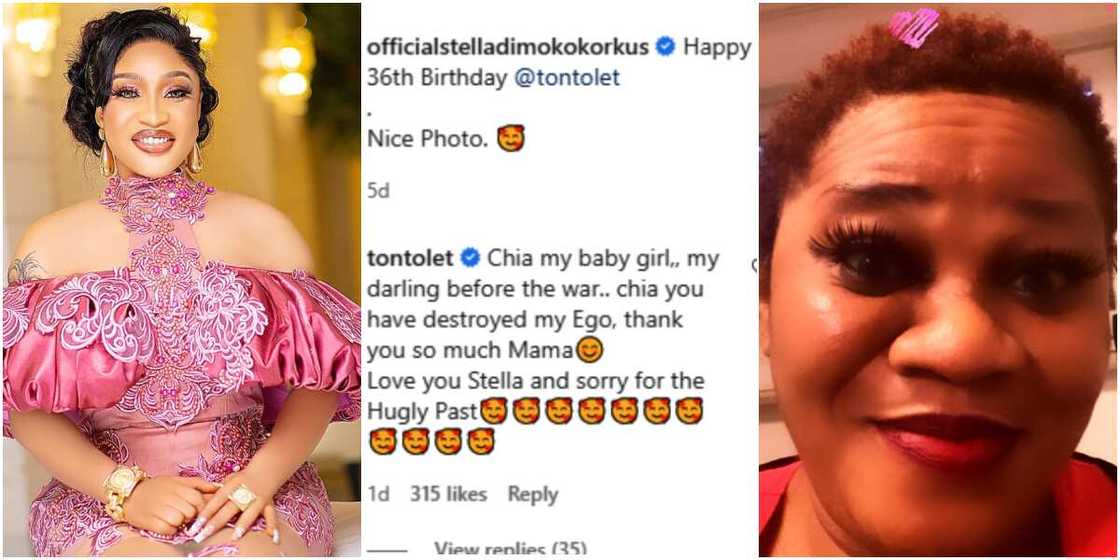 Tonto Dikeh and Stella Dimokokorkus settle their rift Tonto Dikeh and Stella Dimokokorkus settle their rift