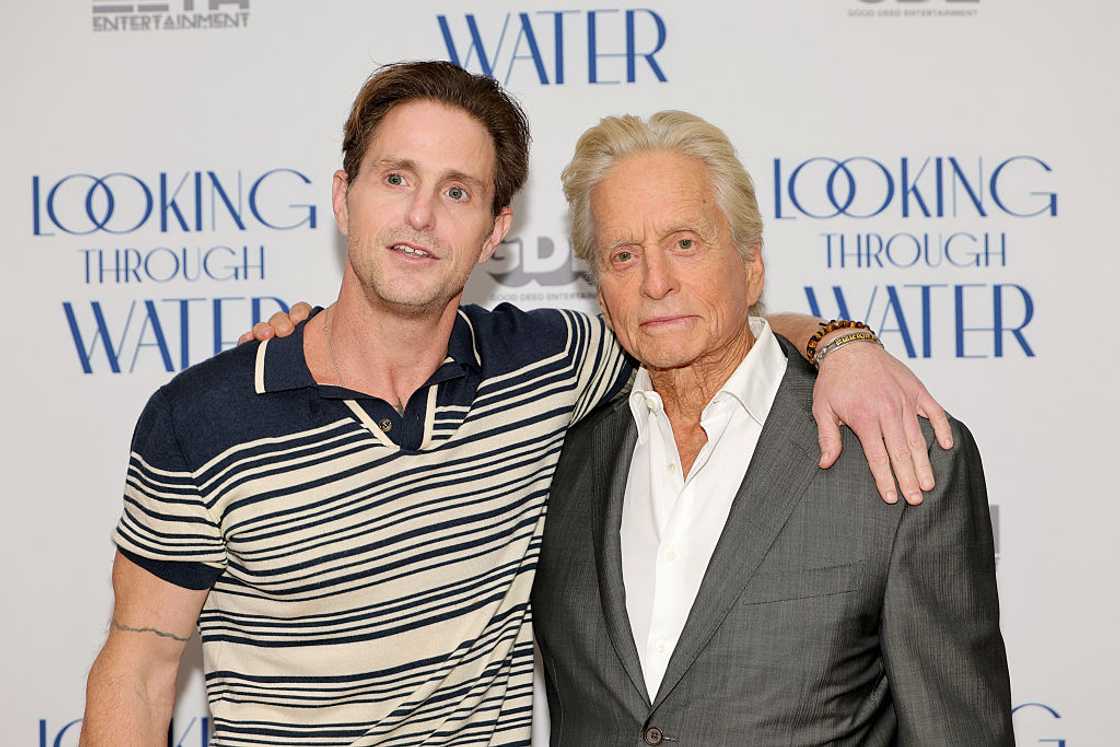 Cameron Douglas and Michael Douglas at AMC Empire Cameron Douglas and Michael Douglas at AMC Empire