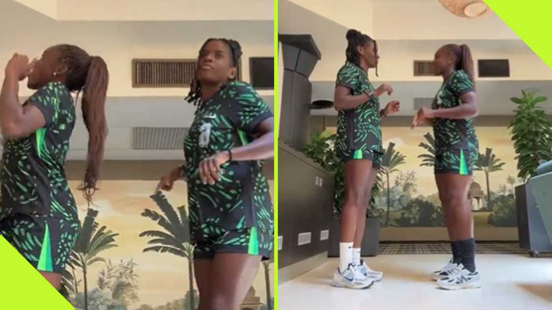 Michell Alozie and Esther Okoronkwo joined the Cho-Cho viral dance