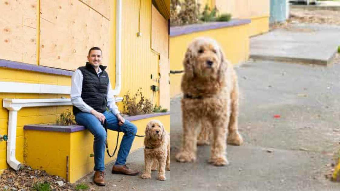 Man saves dogs from blazing fire