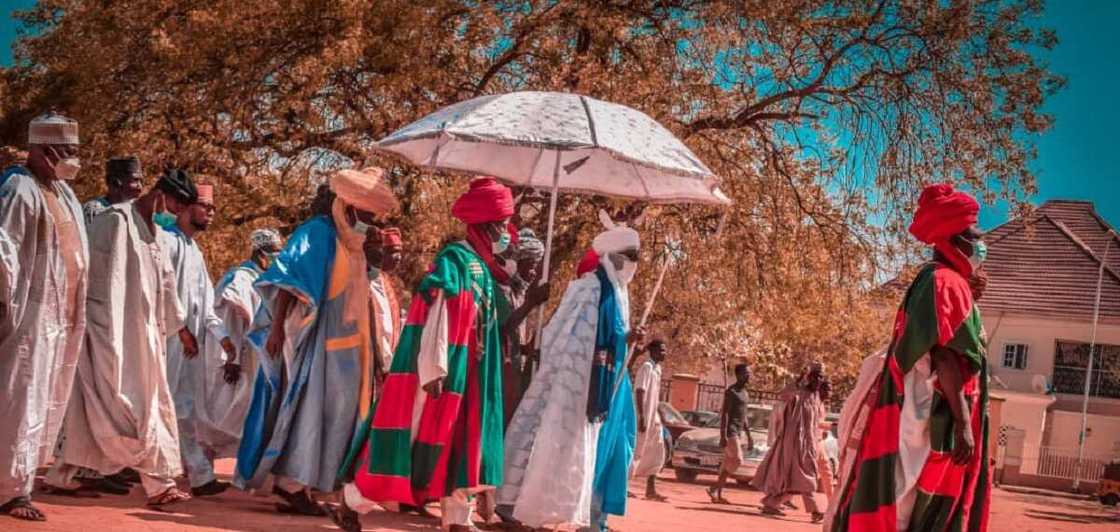 Hotunan addu'a ta musamman da Sarkin Kano ya jagoranta yayin cika shekara 1 a karagar mulki