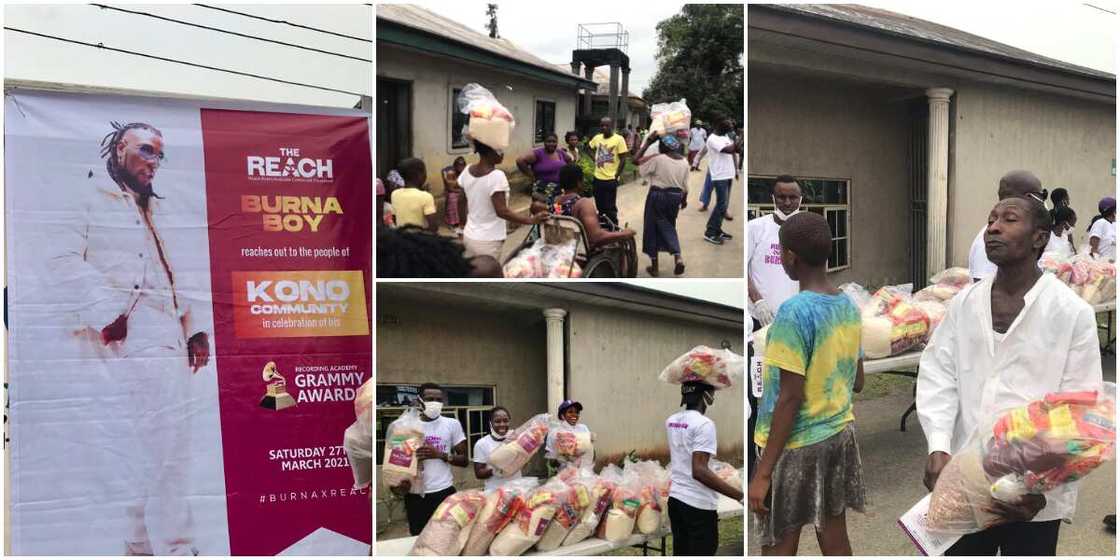 Celebrating the Grammys: Burna Boy Distributes Food Packs to over 300 Families in Rivers State Celebrating the Grammys: Burna Boy Distributes Food Packs to over 300 Families in Rivers State