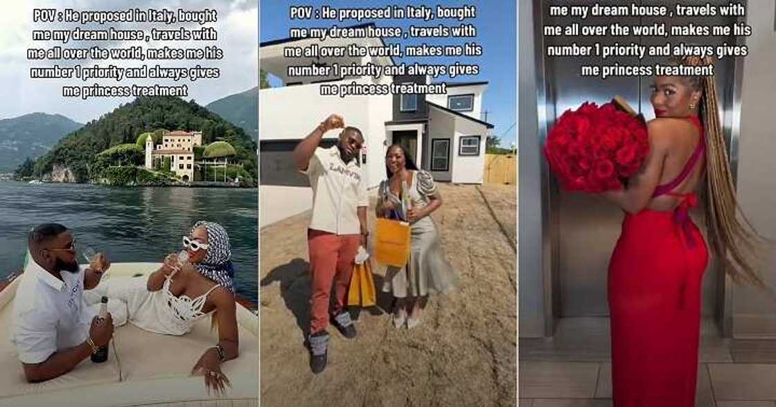 Lady in awe as man buys her dream house for her Lady in awe as man buys her dream house for her