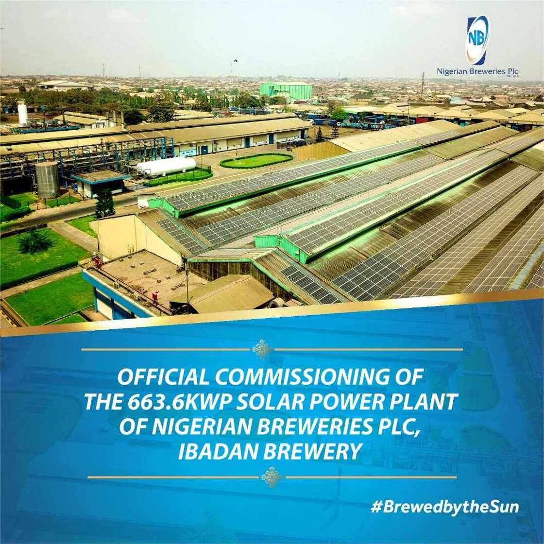 Nigerian Breweries Pioneers Solar Powered Manufacturing in Nigeria Nigerian Breweries Pioneers Solar Powered Manufacturing in Nigeria