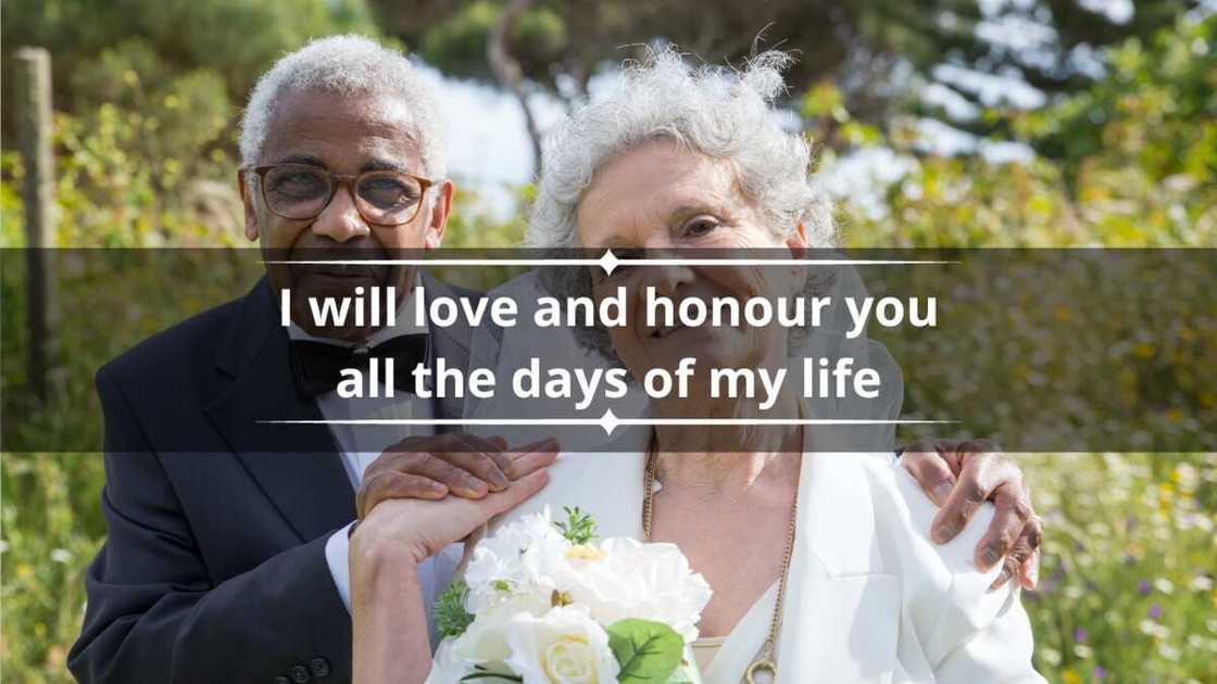 Traditional wedding vows for him