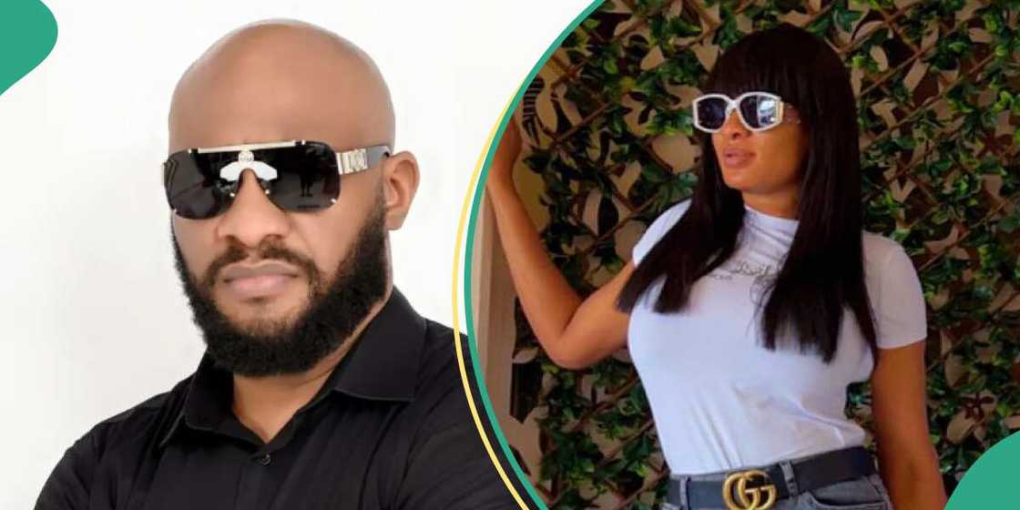 Yul Edochie accuses May of killing her own son, doing enhancement. Yul Edochie accuses May of killing her own son, doing enhancement.
