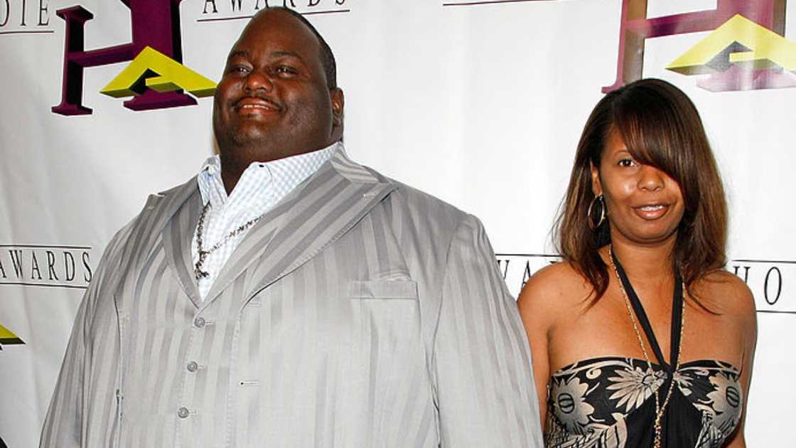 Lavell Crawford and his wife Deshawn Crawford in Las Vegas, Nevada.