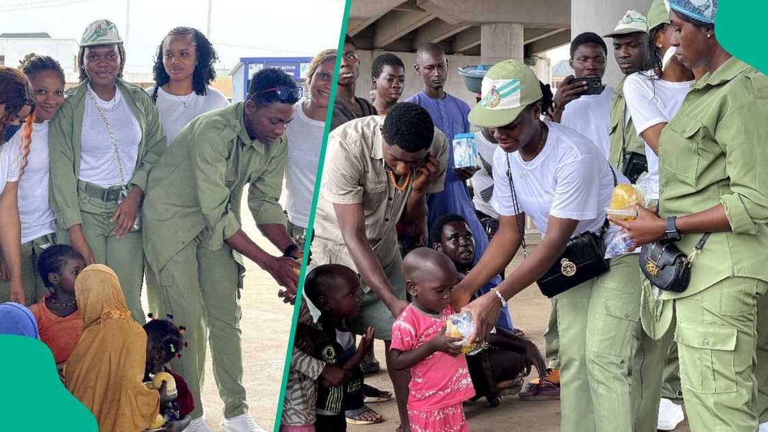 Over 100 beggars in Asaba received free meals during an outreach by corps members.