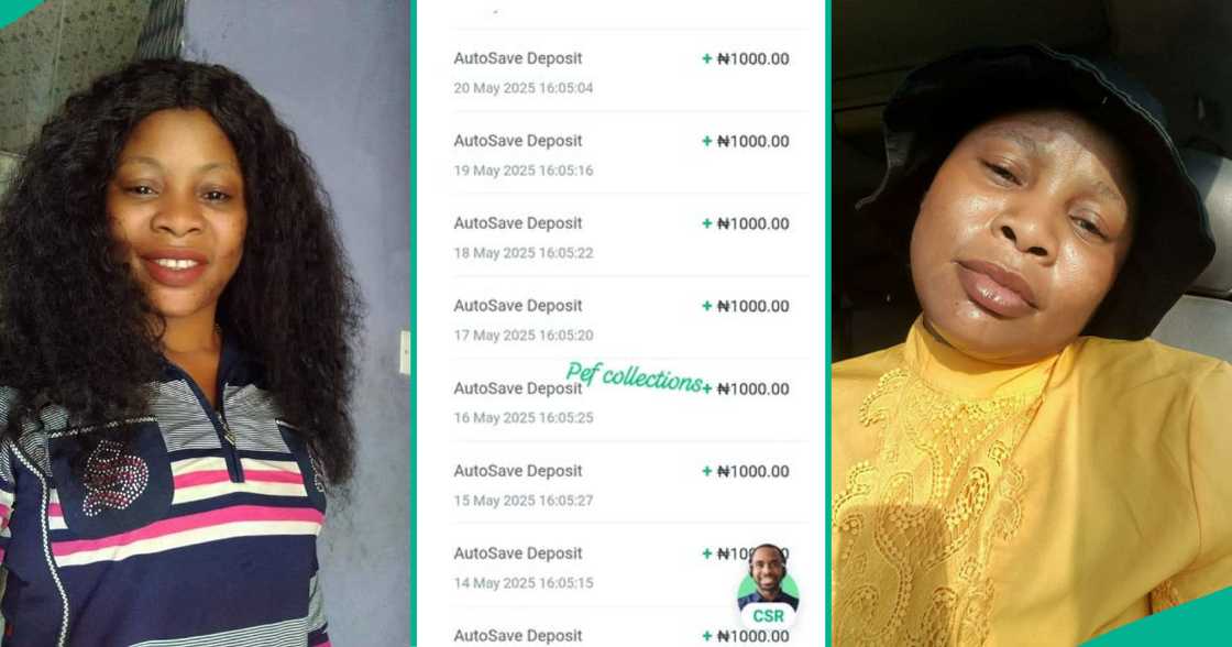 Mum who uses Opay to save N1k daily for her children displays total savings, interest