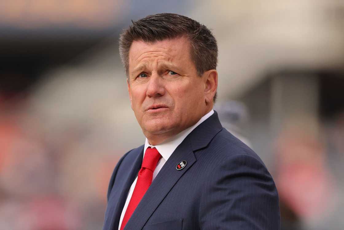 Cardinals owner Michael Bidwill before the game against the Bears at Soldier Field Cardinals owner Michael Bidwill before the game against the Bears at Soldier Field