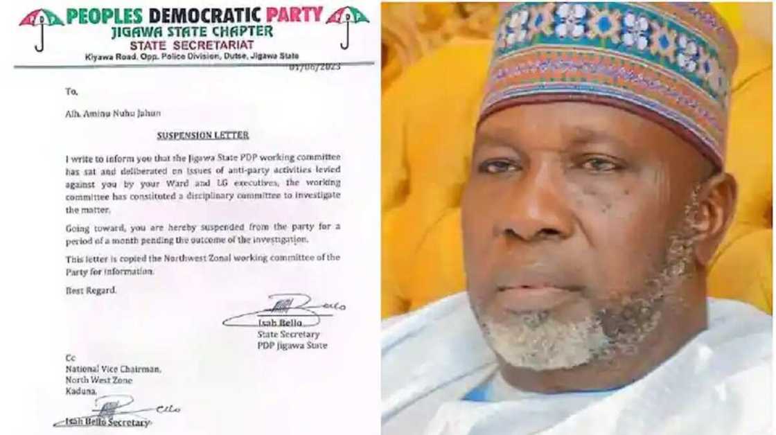 Babban jigo Aminu Jahun ya fice daga jam'iyyar PDP Babban jigo Aminu Jahun ya fice daga jam'iyyar PDP