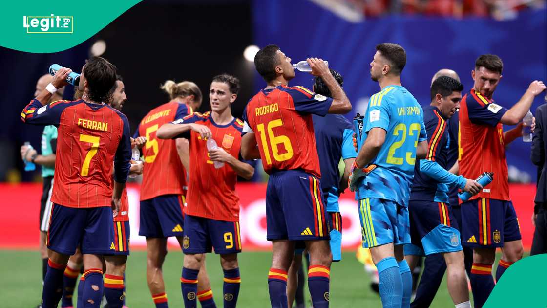 Ferran Torres, Rodri, Unai Simon, Spain, 2026 FIFA World Cup. Ferran Torres, Rodri, Unai Simon, Spain, 2026 FIFA World Cup.